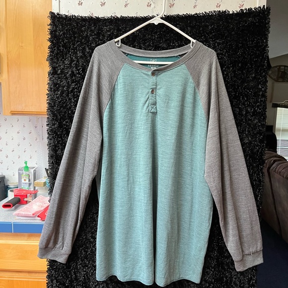 Mens 3X GEORGE 2 Button long sleeved Dress Shirt NWOT - Picture 2 of 5